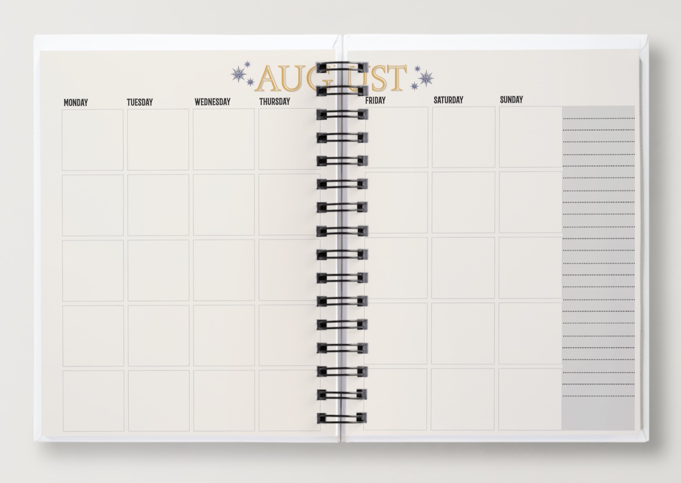 Monthly spread
